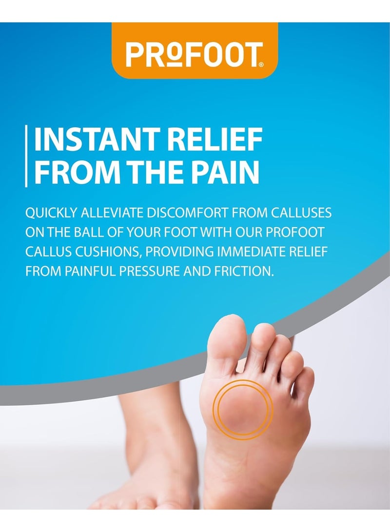 برو فوت وسائد الكالو، إسفنج ناعم لتخفيف فوري لآلام الكالو، أكثر فعالية بنسبة 50% من العلامات التجارية الأخرى، 6 قطع - Image 5